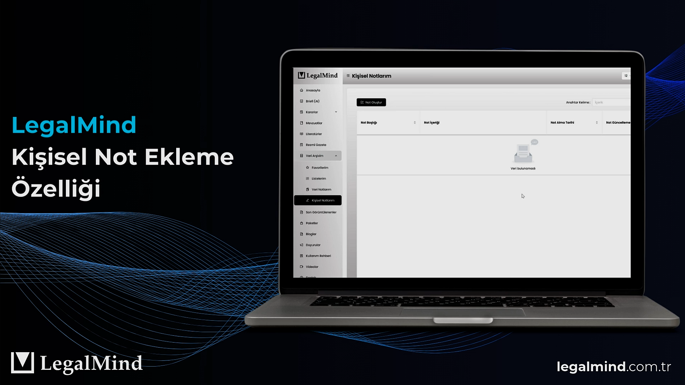 Kişisel Not Ekleme Özelliği