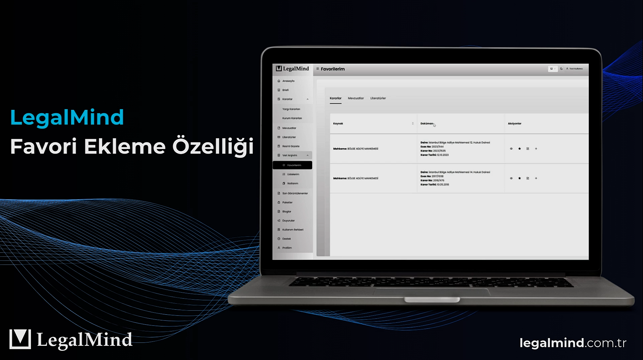 Favori Ekleme Özelliği